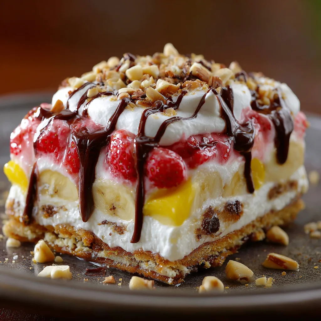 Banana Split Dessert Lasagna (Layers of Heaven!)