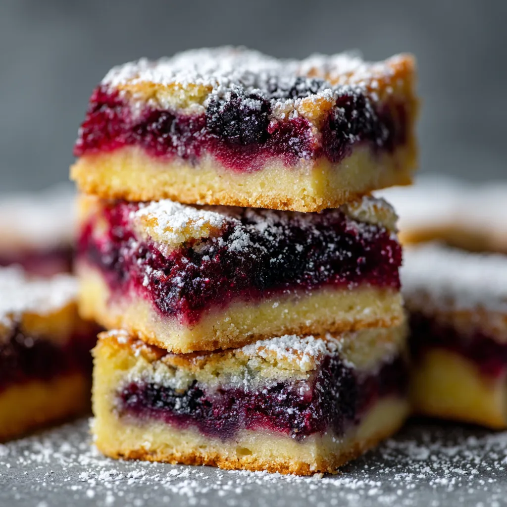 Blackberry Lemon Bars (Tangy & Sweet!)