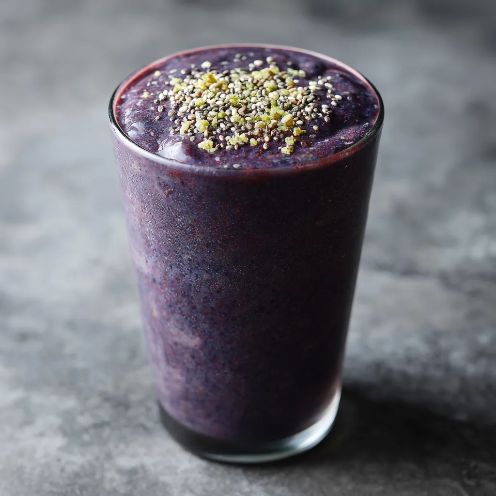 Blueberry Protein Bone Broth Smoothie