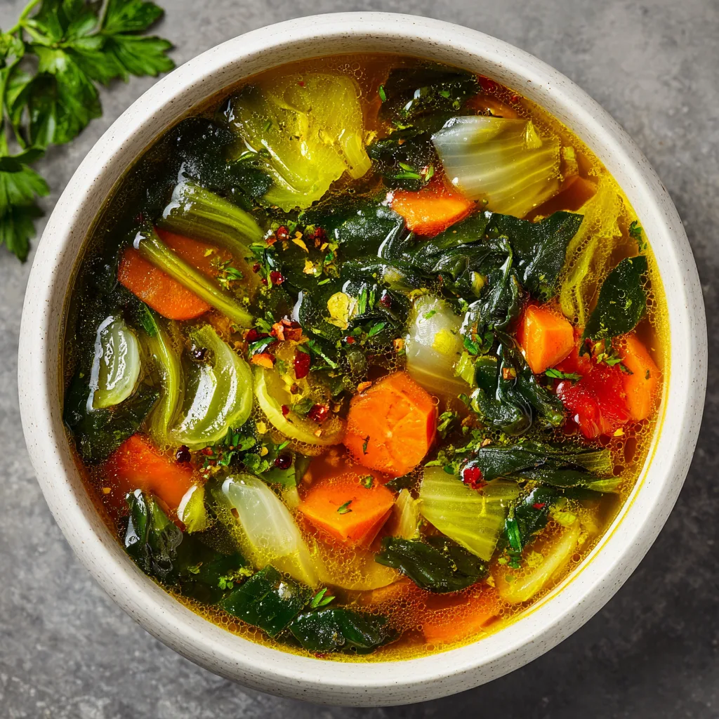 Bone Broth Vegetable Soup (Anti-Aging!)