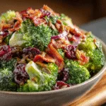 Broccoli Salad with Bacon & Cranberries
