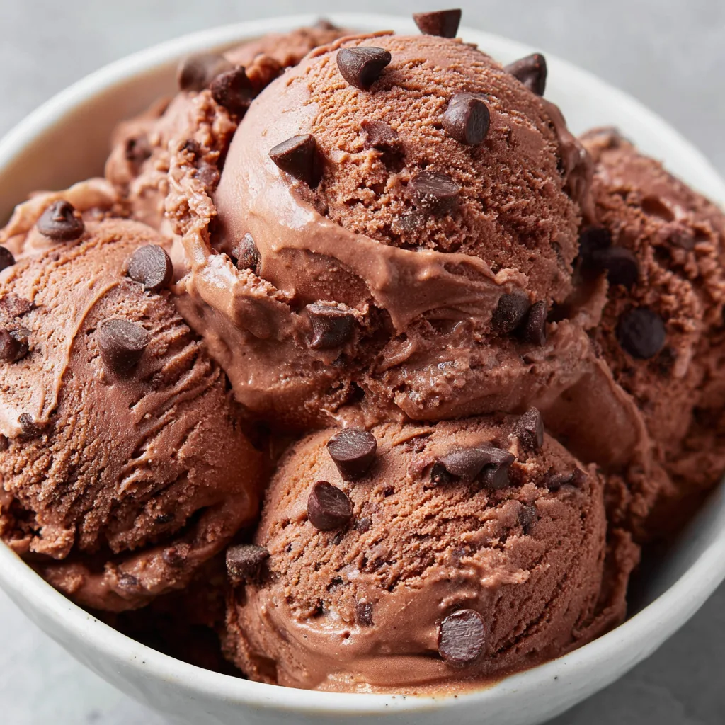 Brownie Batter Ice Cream (No-Churn!)