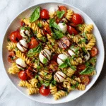 Caprese Pasta Salad with Balsamic Glaze
