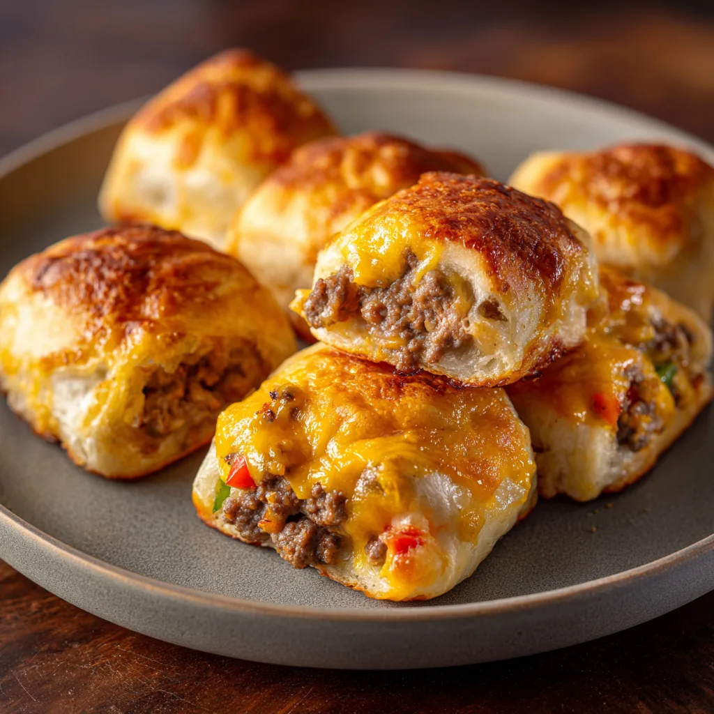 Cheesy Egg & Beef Breakfast Rolls that Delight Mornings! 2 Cheesy Egg & Beef Breakfast Rolls