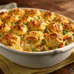 Chicken Cobbler Casserole (Rotisserie Hack!)