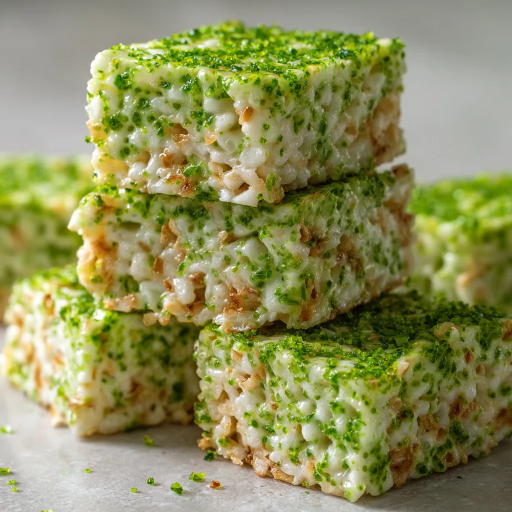 Coconut Lime Rice Krispie Treats