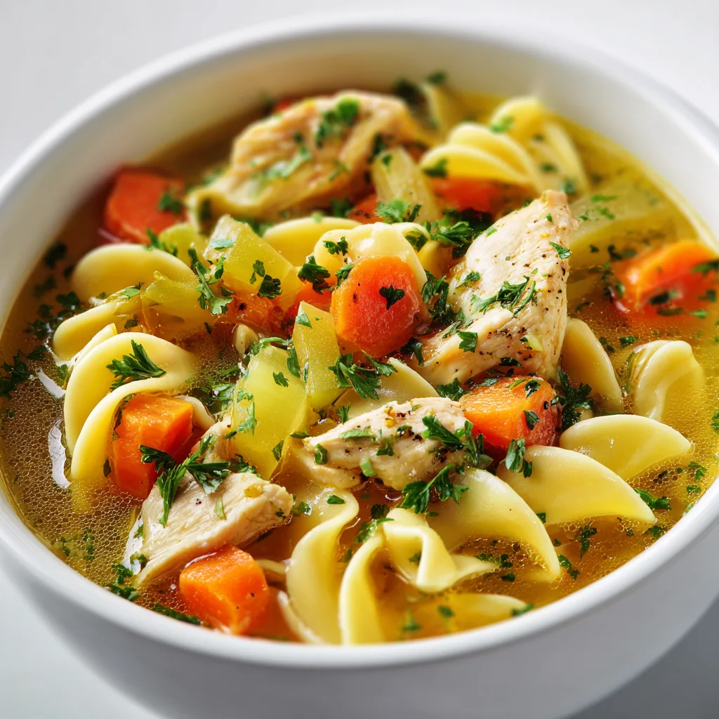 Collagen-Rich Chicken Noodle Soup