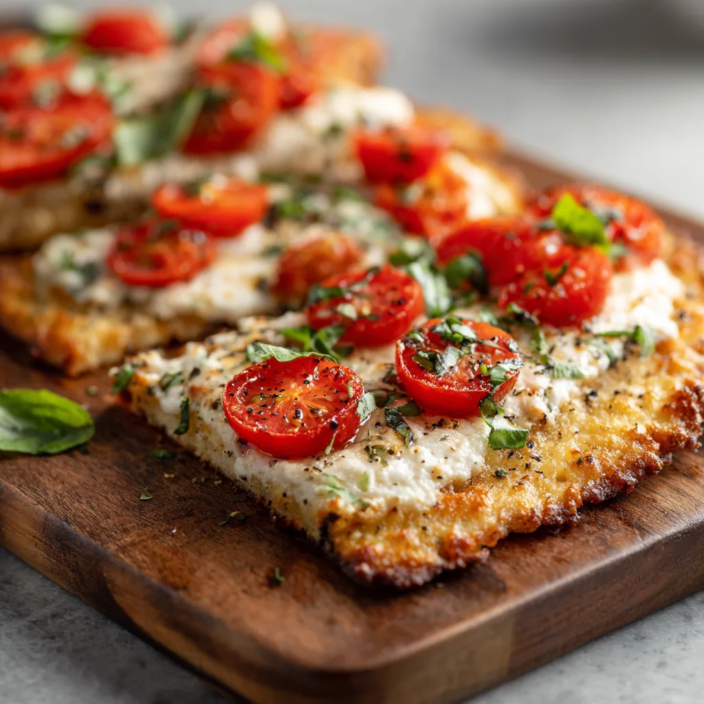 Cottage Cheese Flatbread Pizza (11g Protein Per Piece!)