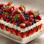 Flag Cake with Fresh Berries (Instagram-Worthy!)