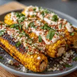 Grilled Corn with Mexican Street Corn Topping