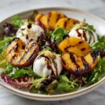 Grilled Peach & Burrata Salad
