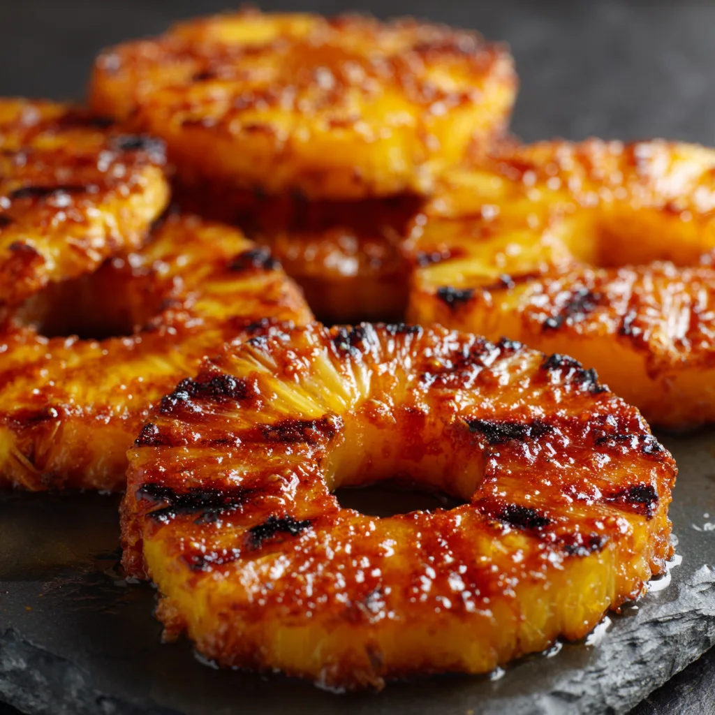 Grilled Pineapple with Cinnamon Sugar Glaze