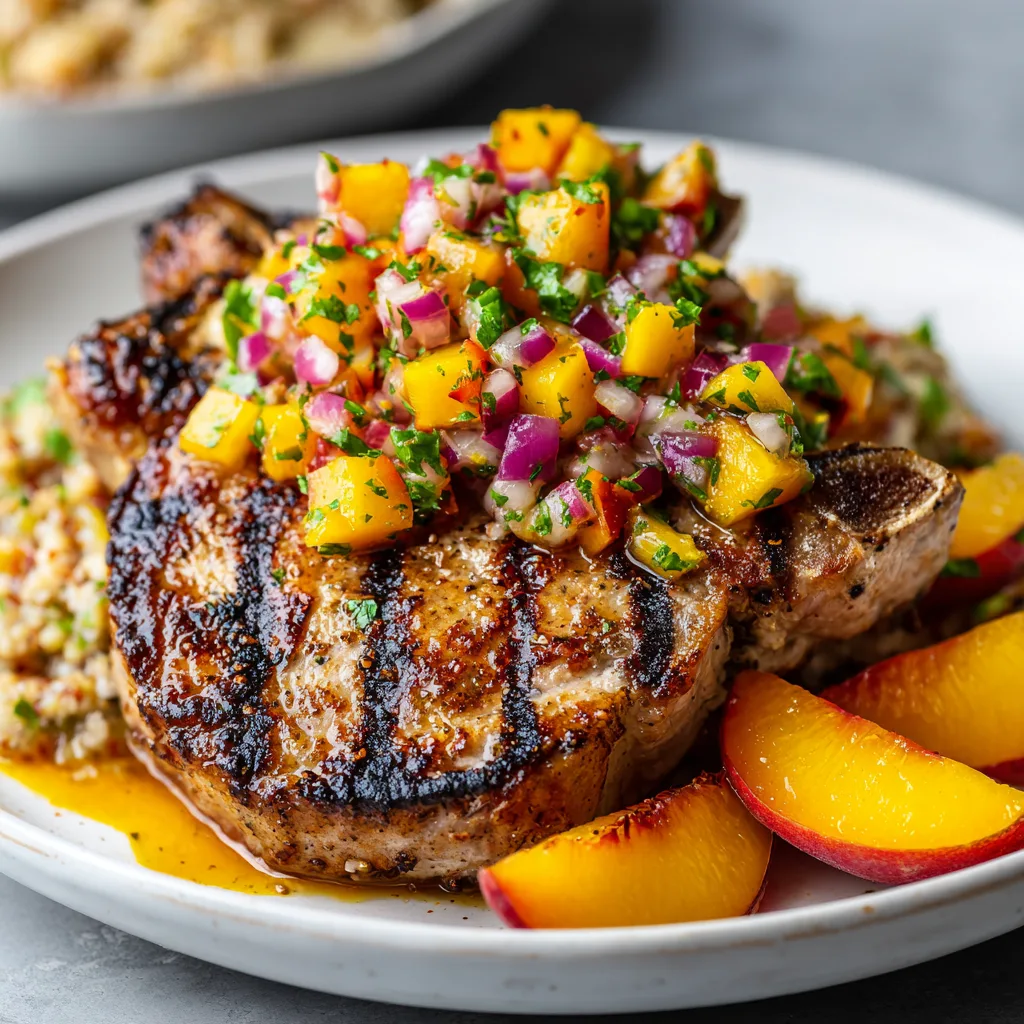Grilled Pork Chops with Peach Salsa Overnight Oats Recipes That Taste Like Dessert