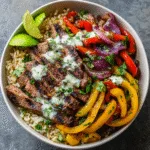 Grilled Steak Fajita Bowls (Meal Prep!)