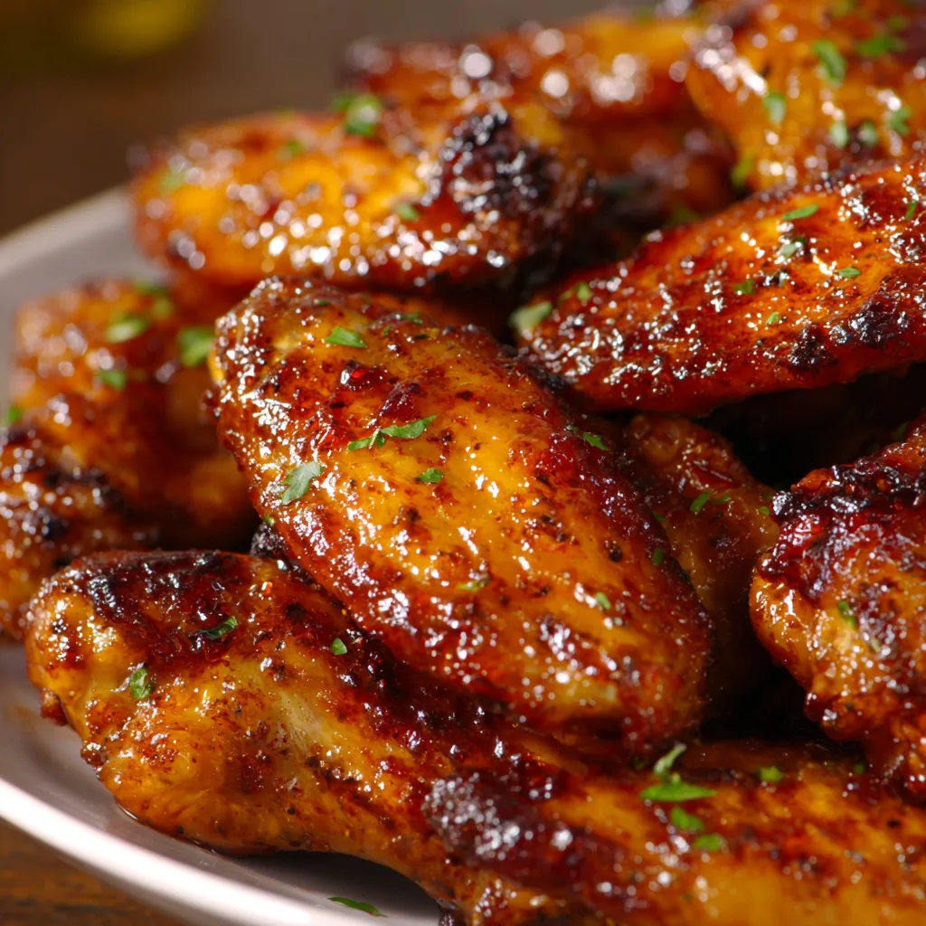 Honey BBQ Chicken Wings (Sticky & Sweet!)