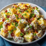 Loaded Baked Potato Salad (Mayo-Free!)