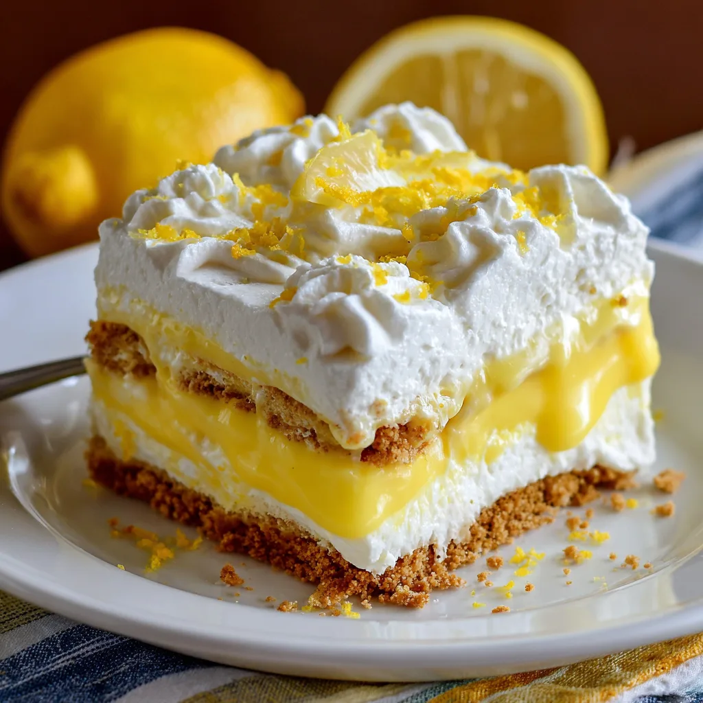No-Bake Lemon Lasagna Dessert