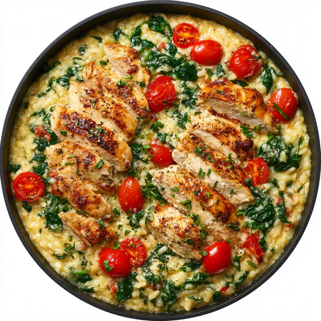 One-Pan Boursin Chicken Risotto