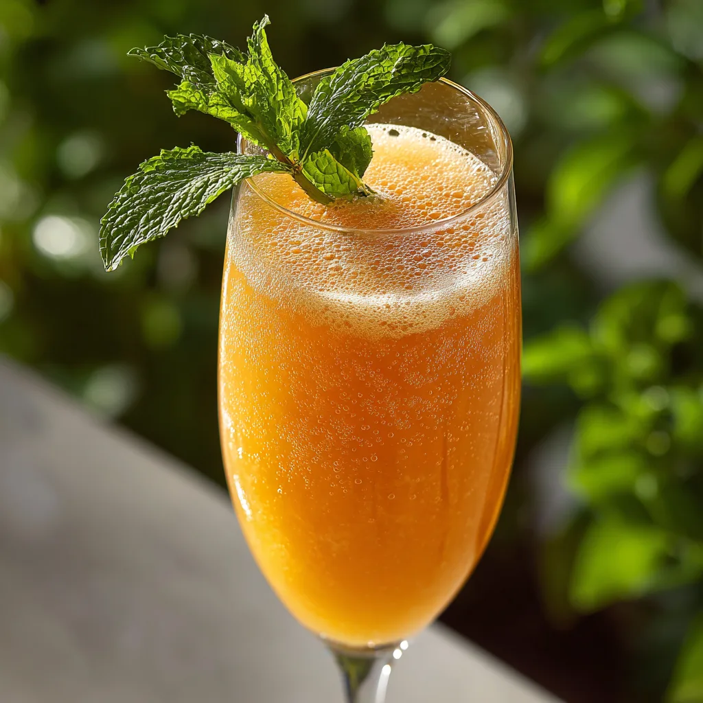 Peach Bellini (Brunch Favorite!)
