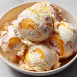 Peaches & Cream No-Churn Ice Cream