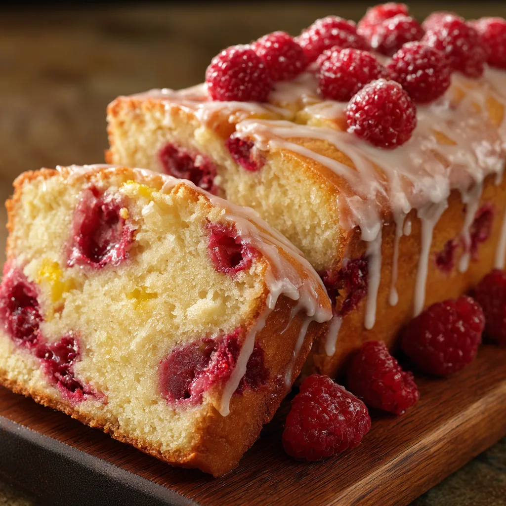 Raspberry Lemonade Pound Cake