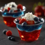 Star-Spangled Layered Jello Cups