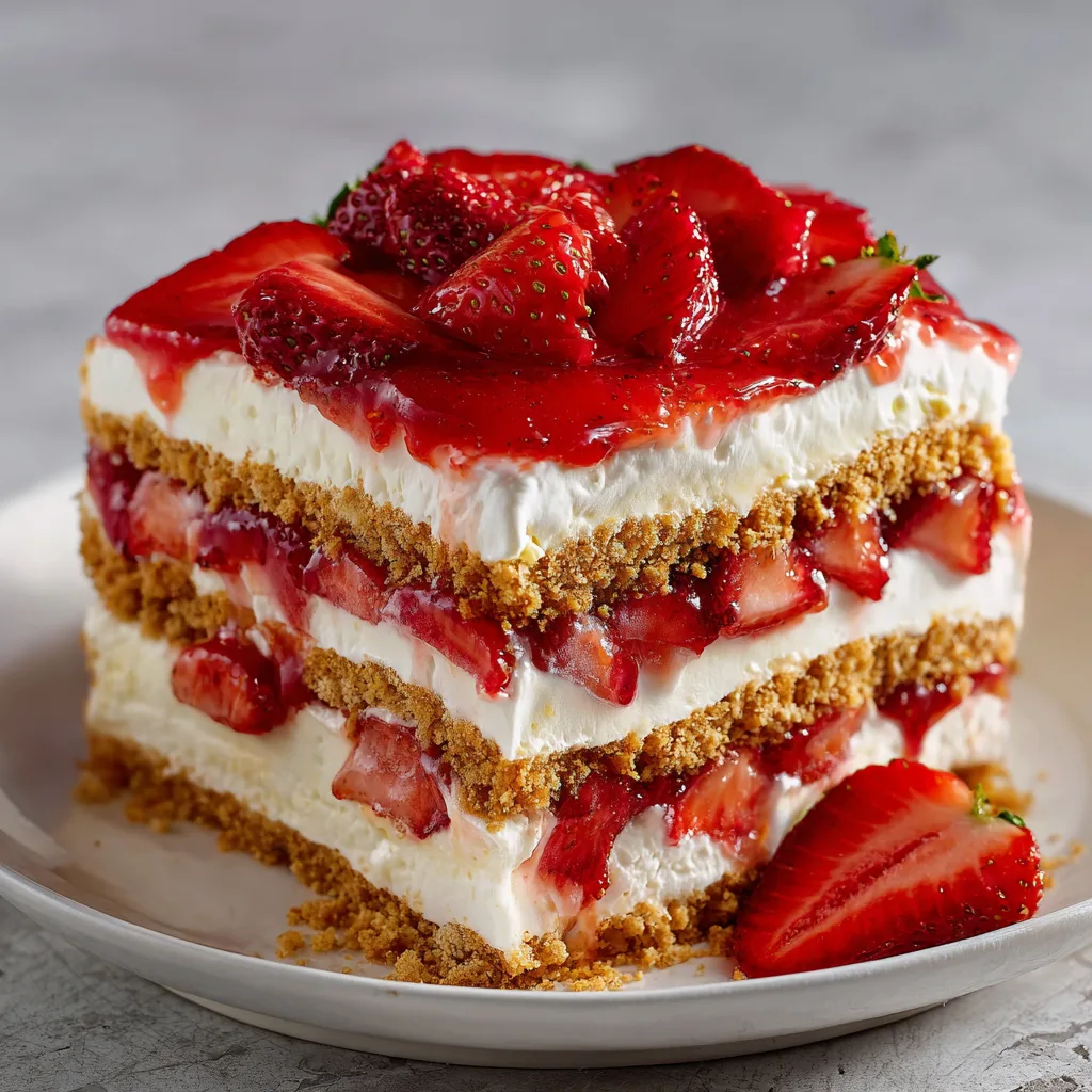 Strawberry Cheesecake Icebox Cake (No Oven!)