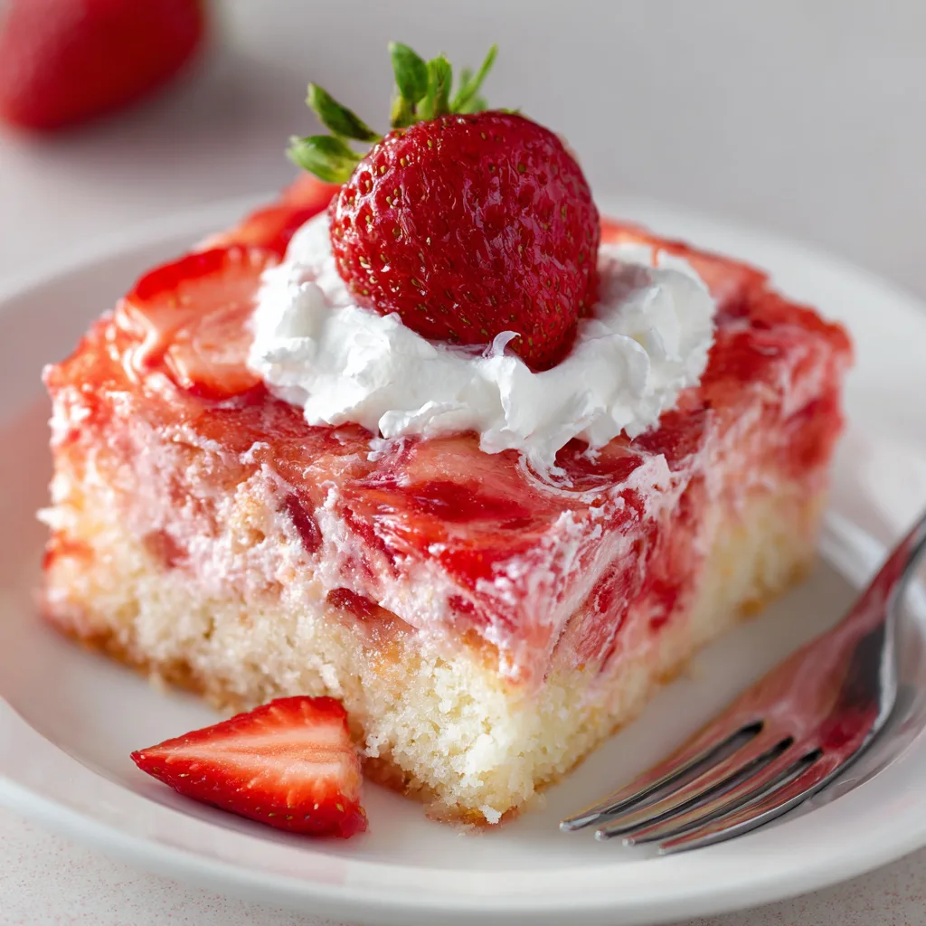 Strawberry Jello Poke Cake (Retro Trend!)