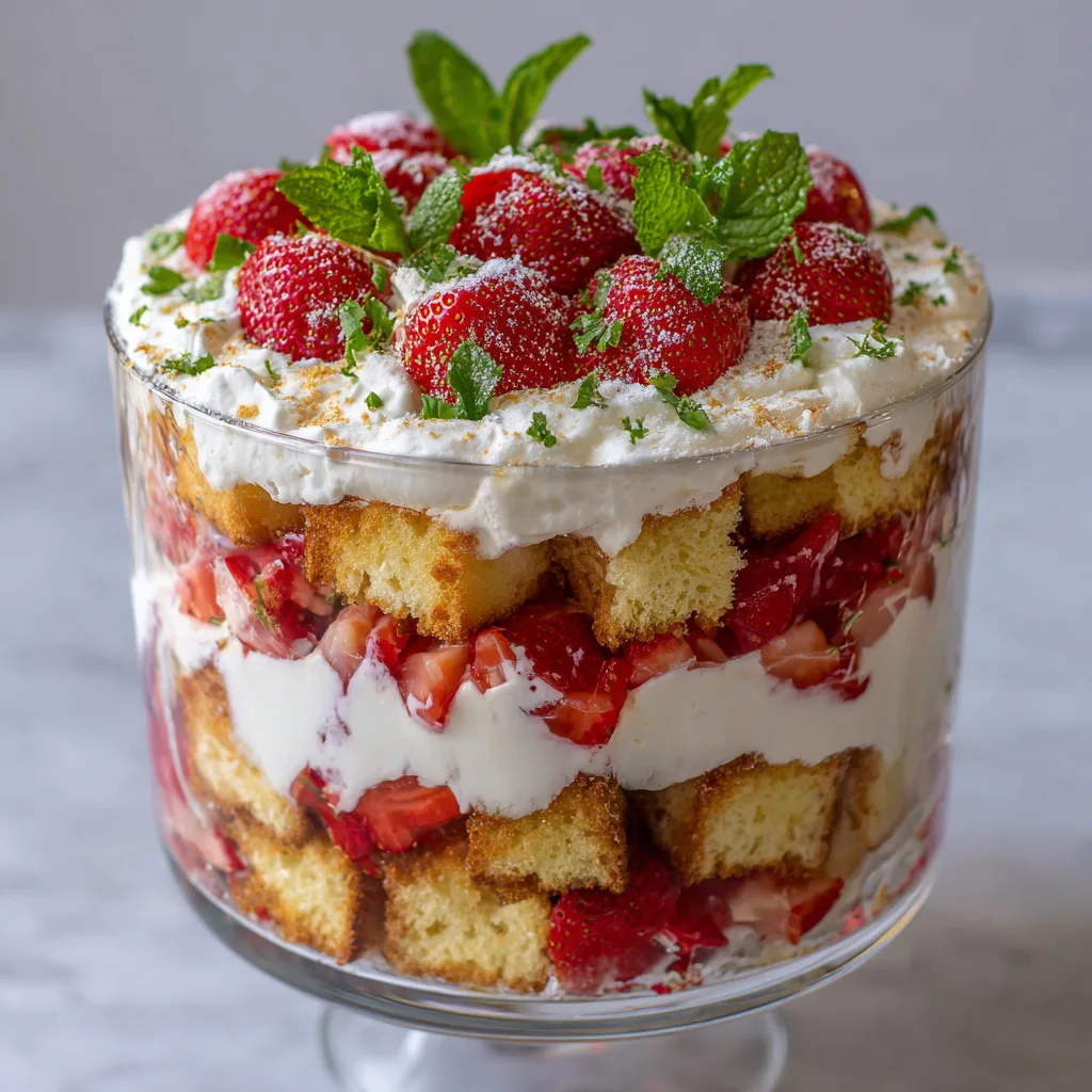 Strawberry Shortcake Trifle (Feeds 12!)