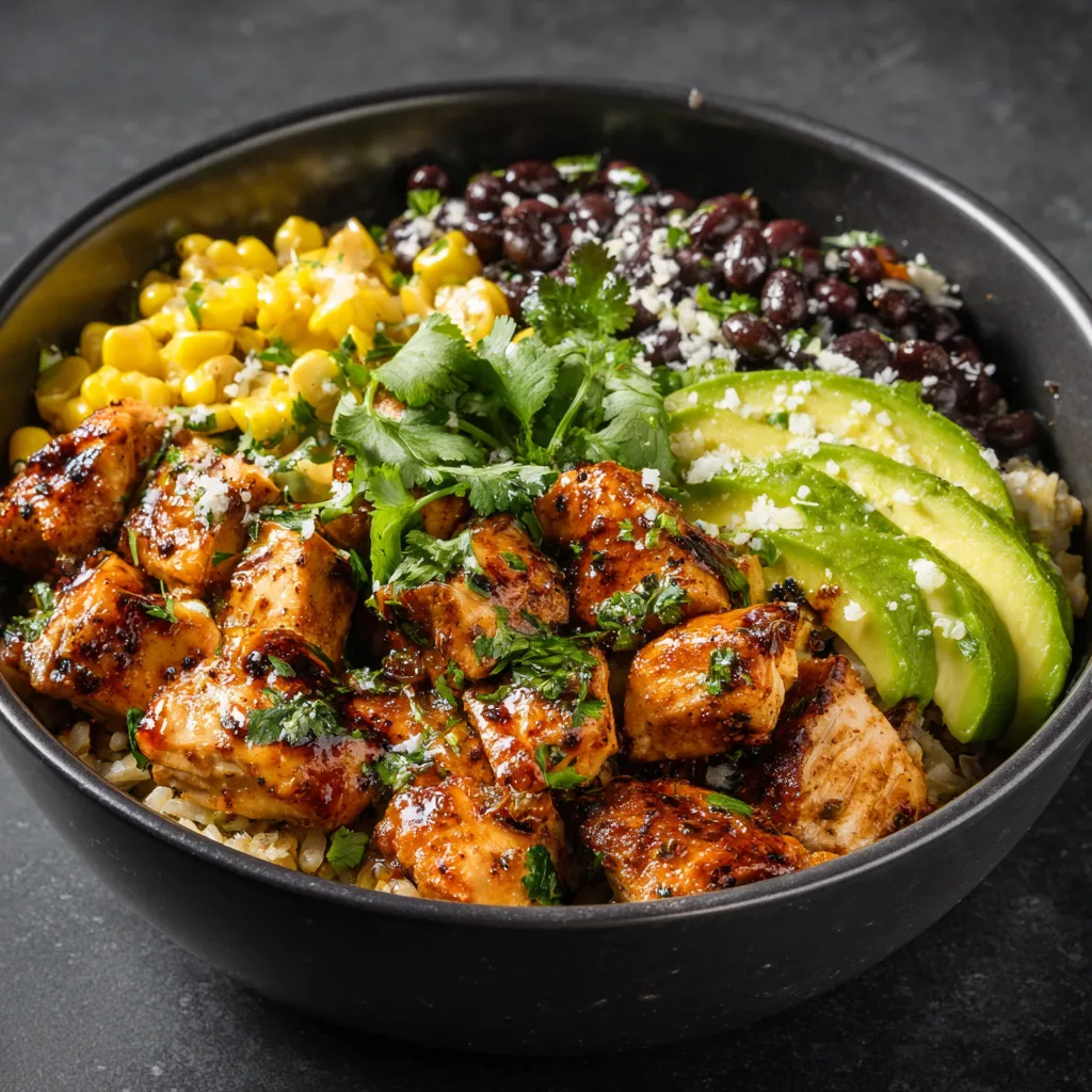 Street Corn Chicken Bowl (55g Protein!)