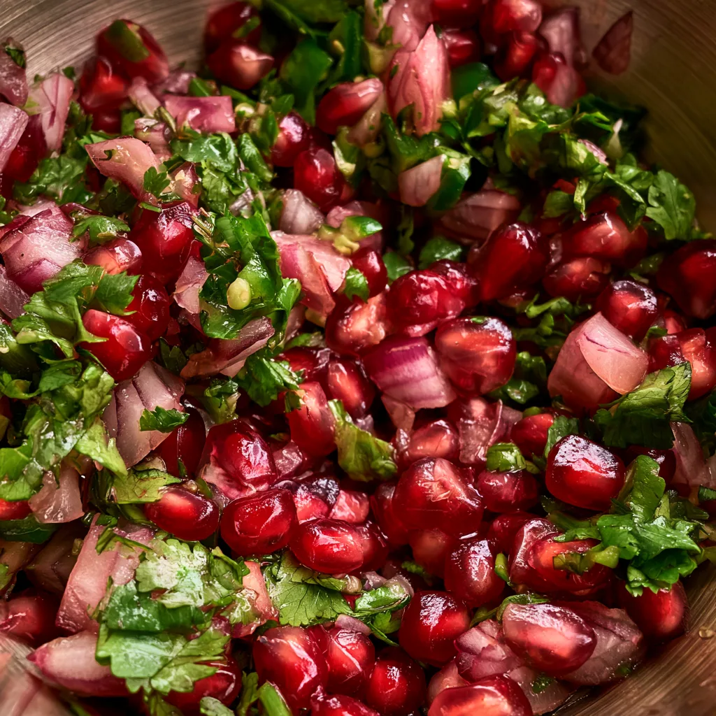 5-Minute Pomegranate Salsa: Elevate Your Christmas Feast! 2 5-Minute Pomegranate Salsa: The Must-Have Christmas Recipe!