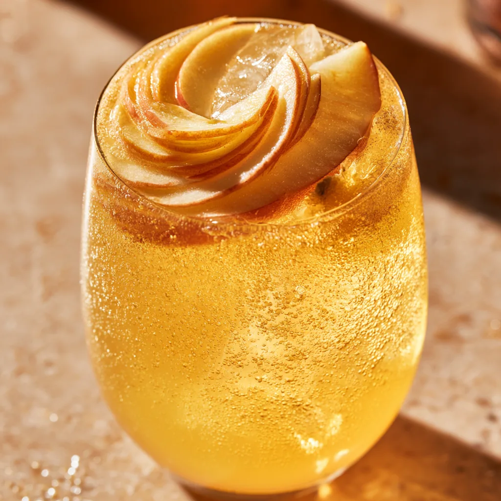 Apple Ginger Fizz Mocktail