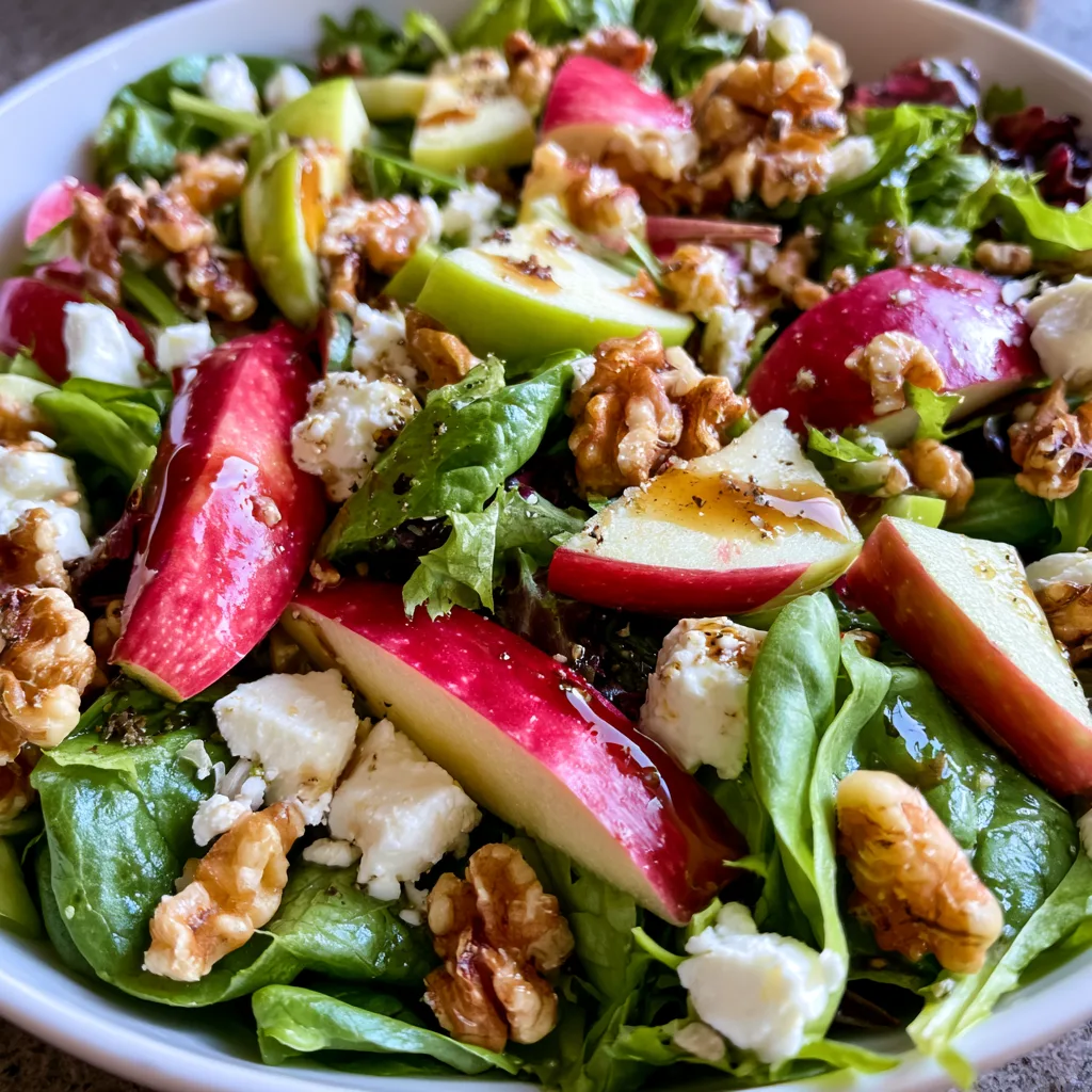 Autumn Harvest Honeycrisp Apple and Feta Salad Delights! 2 Autumn Harvest Honeycrisp Apple and Feta Salad.