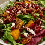 Autumn Harvest Salad with Pomegranates