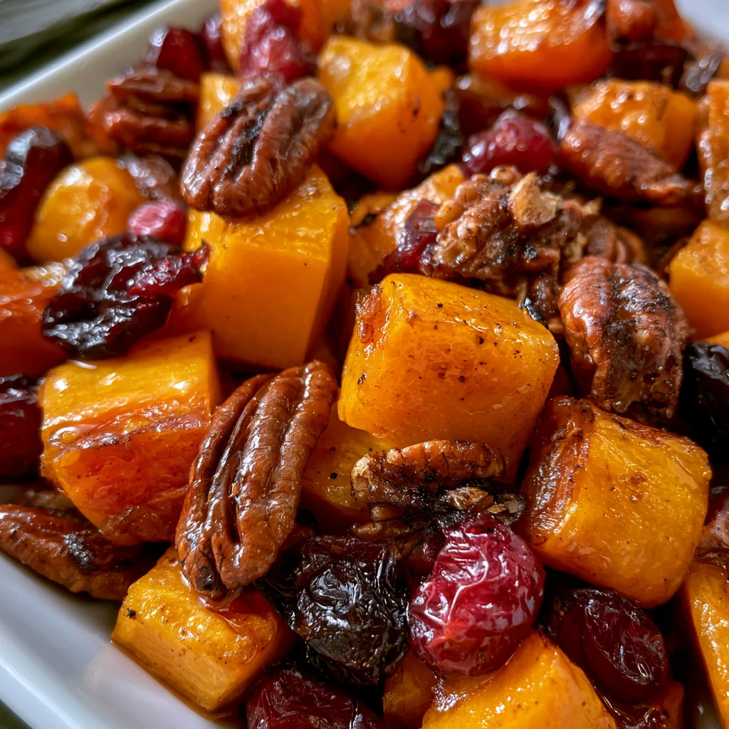 Butternut Squash with Pecans and Cranberries: Discover the Perfect Fall Recipe! 2 Butternut Squash with Pecans and Cranberries