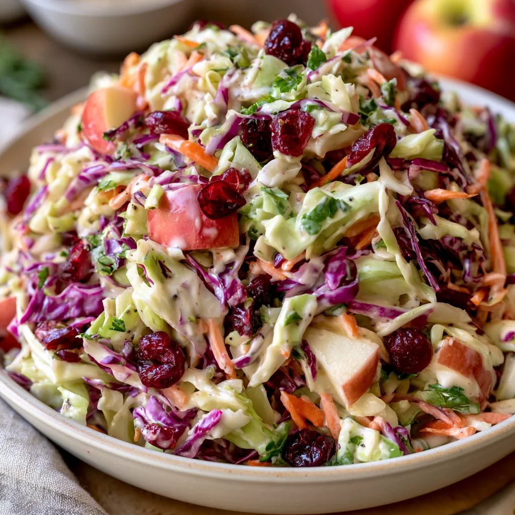 Cranberry Apple Coleslaw: A Refreshing Twist for Your Meal! 2 CRANBERRY APPLE COLESLAW