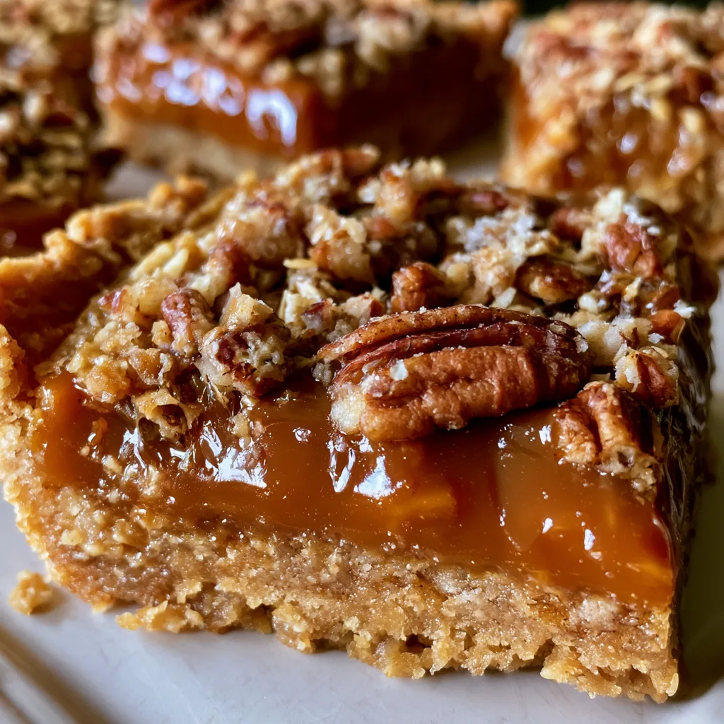 Caramel Pecan Dream Bars: Indulge in a Sweet Delight! 2 Caramel Pecan Dream Bars