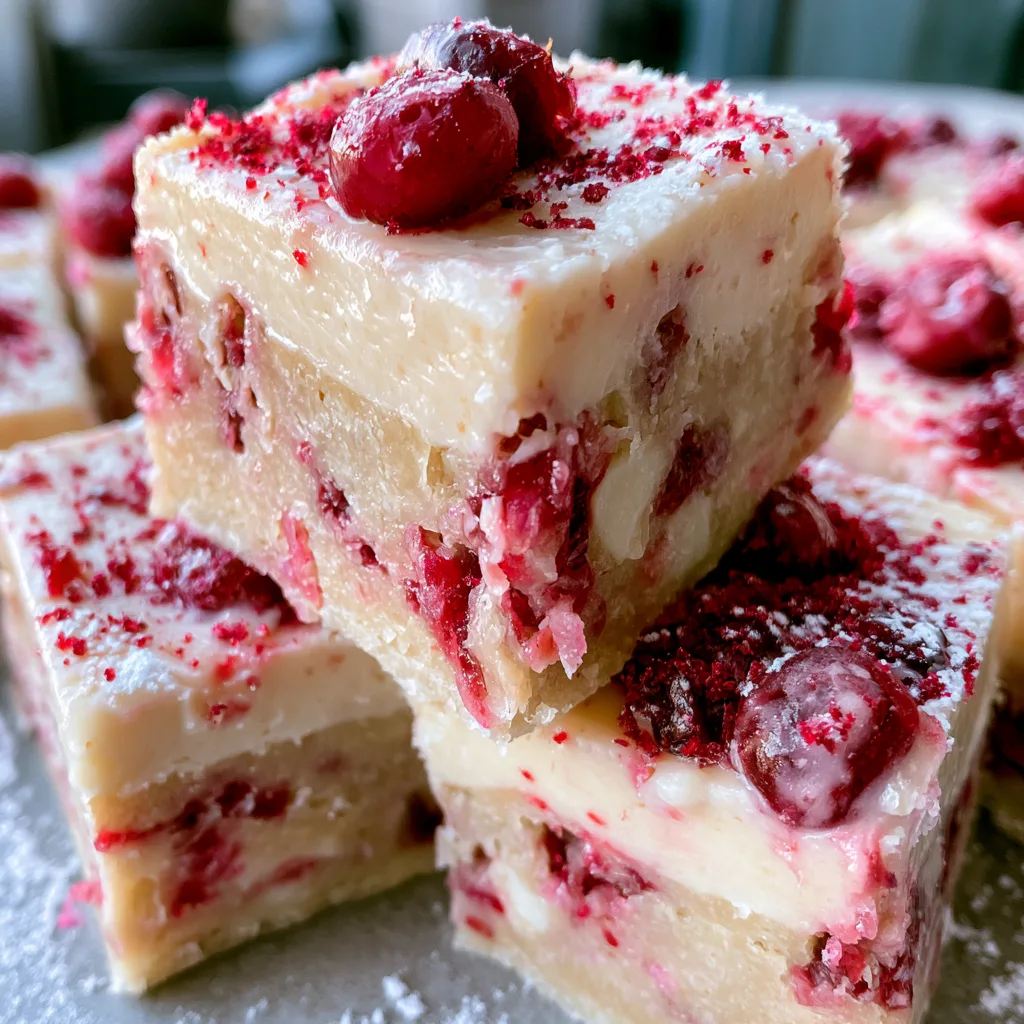 Cranberry Bliss Bars (Starbucks Copycat Recipe)