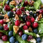 Cranberry Blueberry Salad with Blueberry Balsamic Dressing: Refresh Your Palate! 3 Cranberry Blueberry Salad with Blueberry Balsamic Dressing