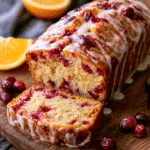 Cranberry Bread (With Orange Glaze)