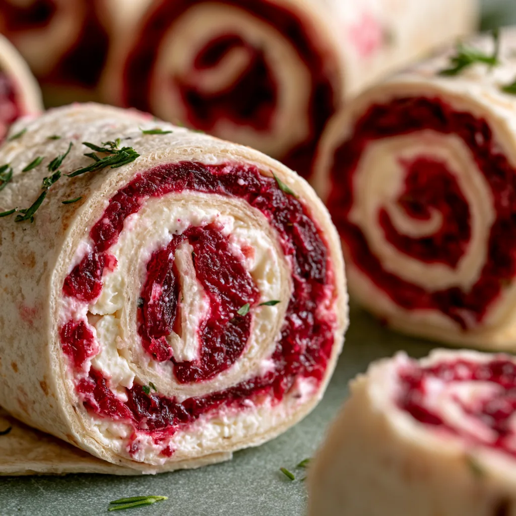 Cranberry Feta Pinwheels: A Must-Try Appetizer Delight! 2 Cranberry Feta Pinwheels