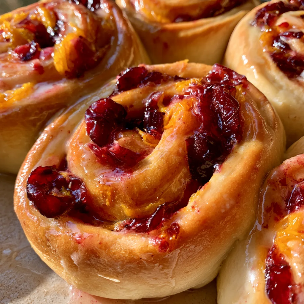 Cranberry Orange Sweet Rolls - The Saucy Fig