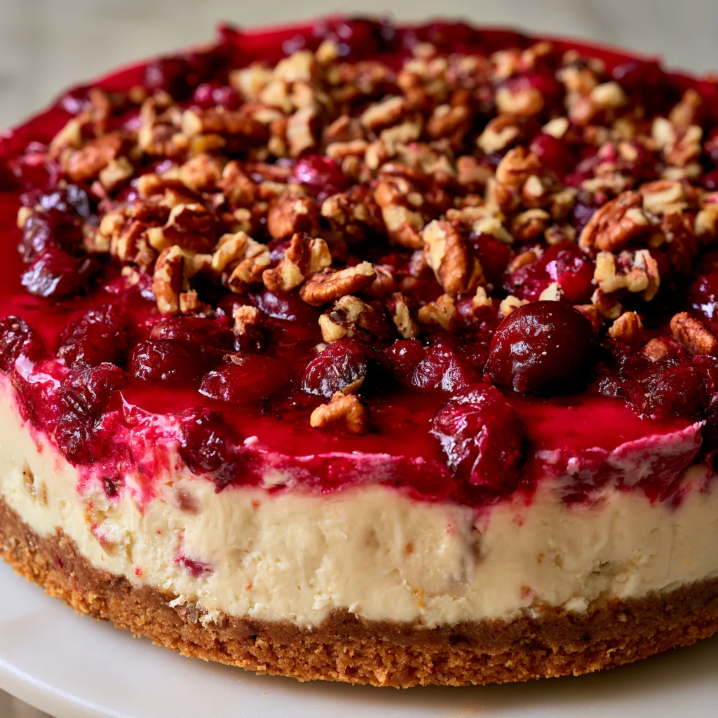 Cranberry Pecan Cheesecake: A Festive Delight Awaits! 2 Cranberry Pecan Cheesecall