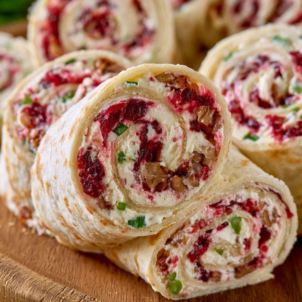 Cranberry Pecan Cream Cheese Pinwheels: A Festive Delight! 2 Cranberry Pecan Cream Cheese Pinwheels