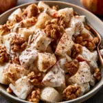 Creamy Cinnamon Apple and Walnut Fruit Salad that Refreshes! 3 Creamy Cinnamon Apple and Walnut Fruit Salad