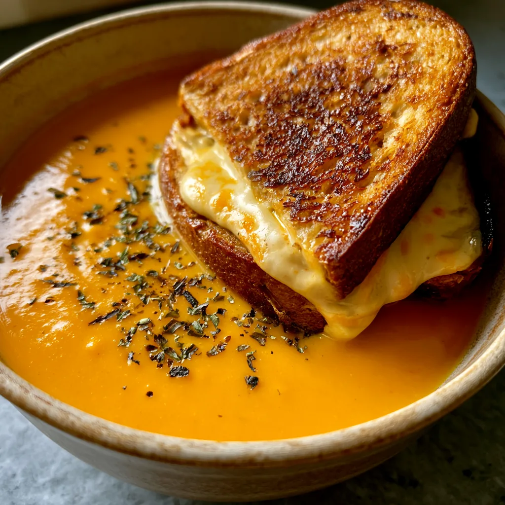 Creamy Keto Butternut Squash Soup with Grilled Cheese (Low-Carb & Vegan!)