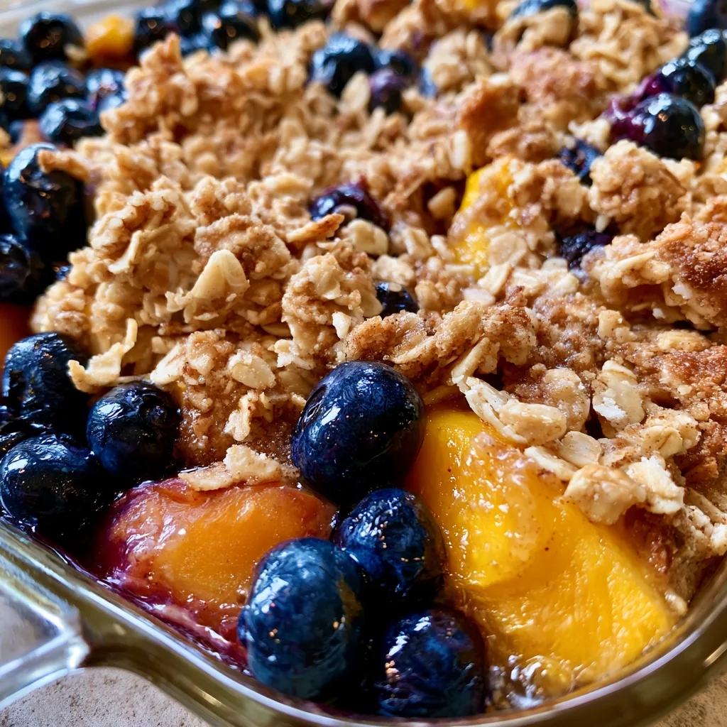 Delicious Blueberry Peach Crisp: Savor Summer's Sweetness! 2 Delicious Blueberry Peach Crisp: A Summer Dessert Delight