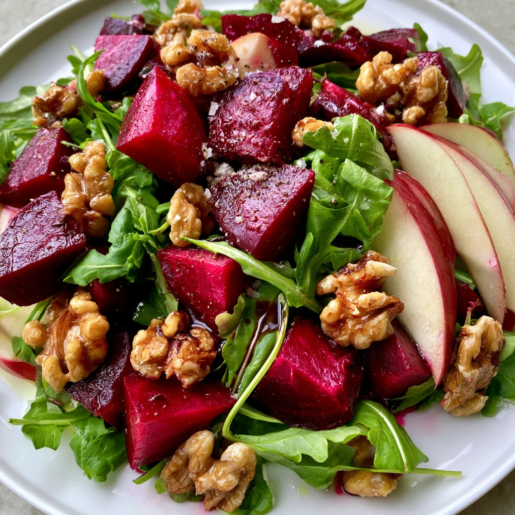 Easy Beet and Apple Salad with Walnuts for a Fresh Twist! 2 Easy Beet and Apple Salad with Walnuts