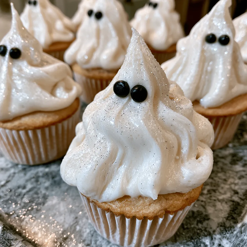 Floating Ghost Cupcakes