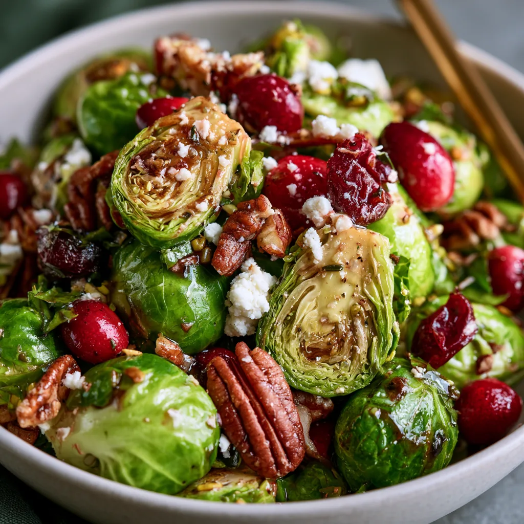Holiday Cranberry Brussels Sprouts Salad that Impresses! 2 Holiday Cranberry Brussels Sprouts Salad